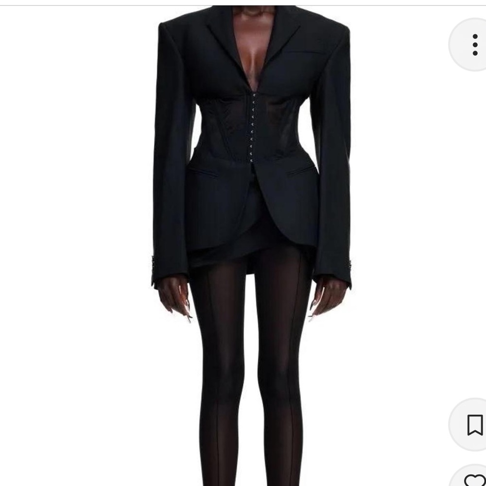 HM x MUGLER - corset-style wool! Never worn, size 2!